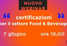 Webinar: certificazioni per il settore Food&Beverage