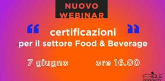 Webinar: certificazioni per il settore Food&Beverage